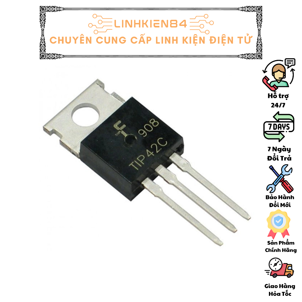 TIP42C TRANS PNP 6A 100V