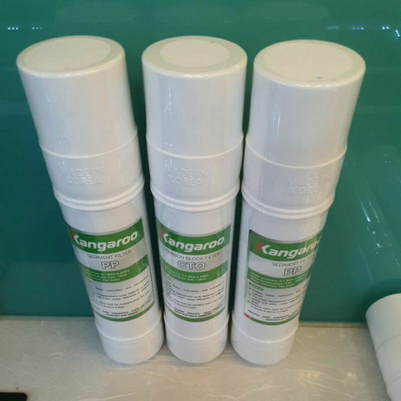 3 Lõi Lọc Đúc 123 KANGAROO - Chính hãng - Dùng thay thế lõi cho máy nóng lạnh Kangaroo  model :KG 61A3