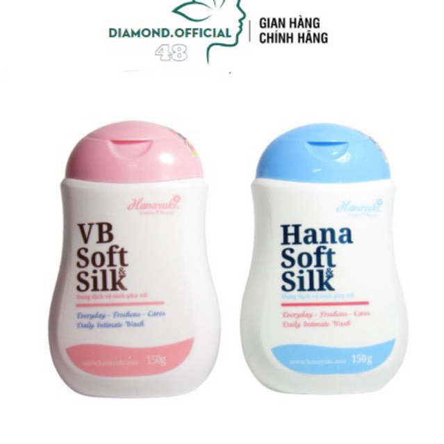 Dung Dịch Vệ Sinh Phụ Nữ Hana Soft Silk Chính Hãng, Khử Mùi Vùng Kín, Thơm Mát Cả Ngày