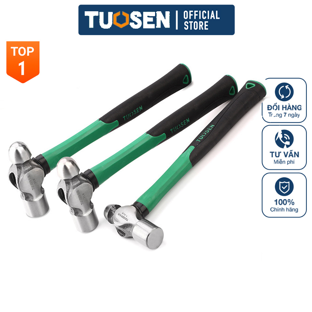 Búa tạ đầu tròn 1.5P, 2P thép 65# TUOSEN
