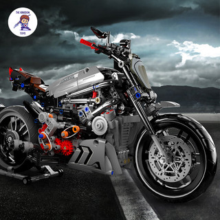 Đồ chơi lắp ráp mô hình xe mô tô phân khối lớn ducati diavel tỉ lệ 1:8 siêu xe máy 672002