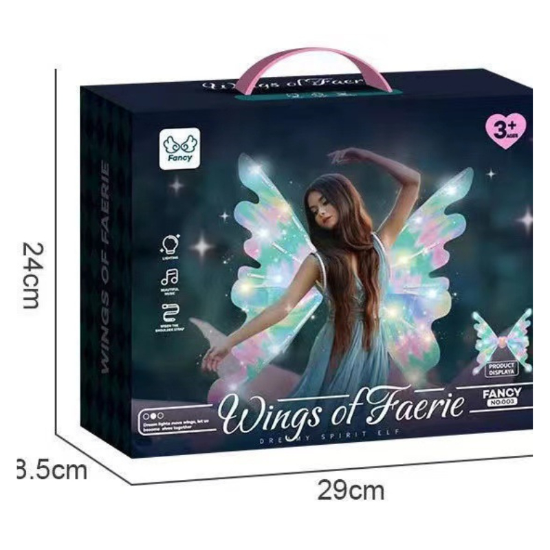 Đồ chơi trẻ em Cánh bướm thiên thần chạy pin có nhạc và đèn led đẹp mắt  - Đồ chơi MiniKids