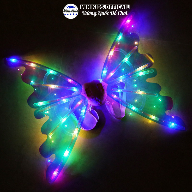 Đồ chơi trẻ em Cánh bướm thiên thần chạy pin có nhạc và đèn led đẹp mắt  - Đồ chơi MiniKids