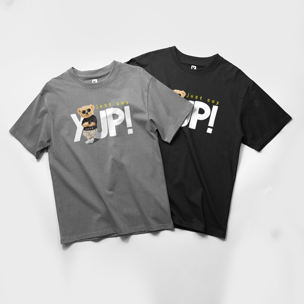 Áo Thun Unisex Yup Bear Local Brand KATUSCO Premium 100% Cotton A2316, Form Oversized, Trẻ Trung, Cá Tính