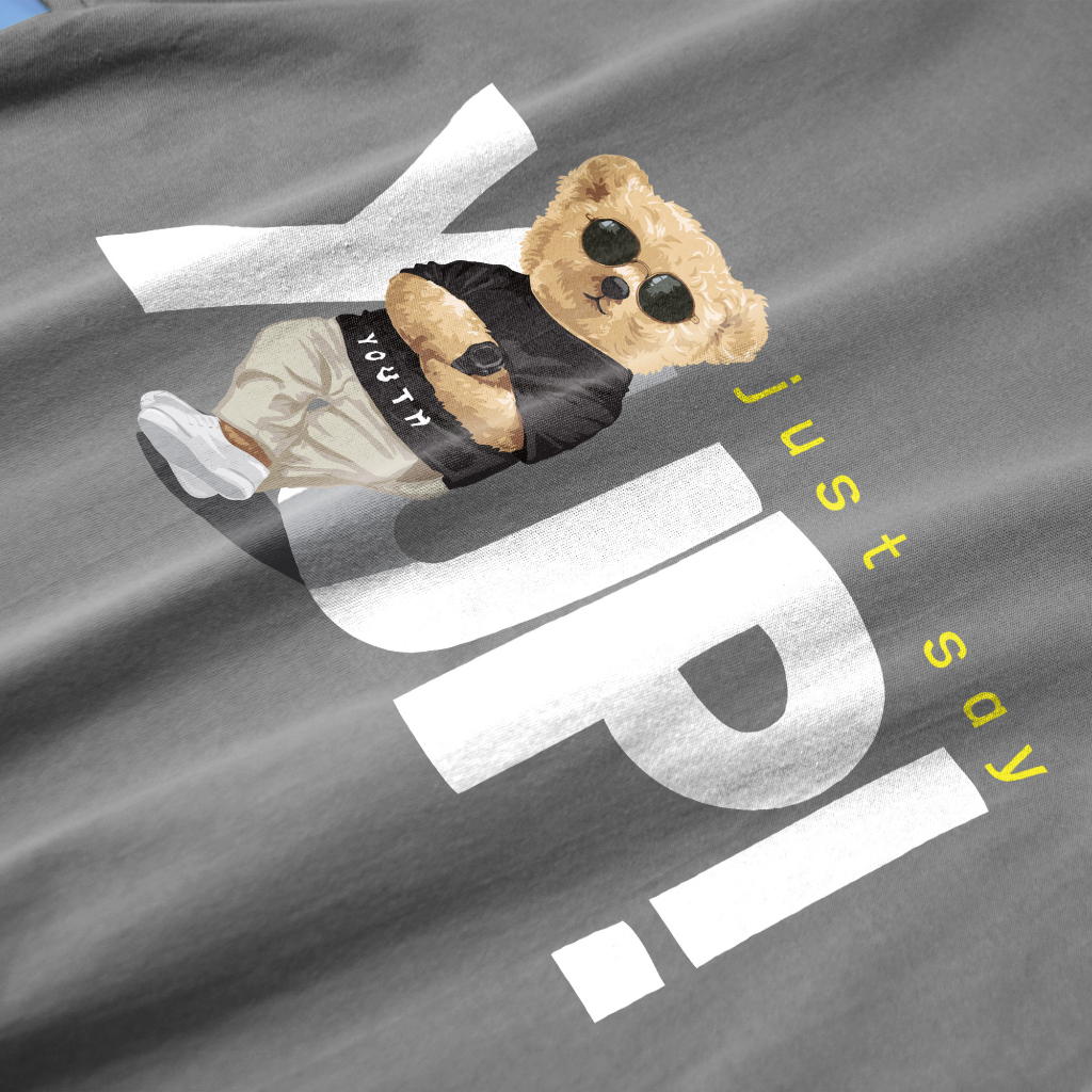 Áo Thun Unisex Yup Bear Local Brand KATUSCO Premium 100% Cotton A2316, Form Oversized, Trẻ Trung, Cá Tính
