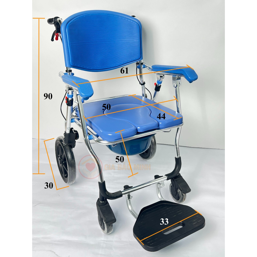 Xe Lăn Ghế Bô Ghế Tắm Đa Năng GBM 019