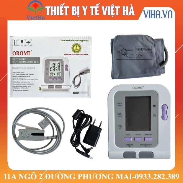 Máy Đo Huyết Áp Kèm SpO2 Oromi Contec-08C