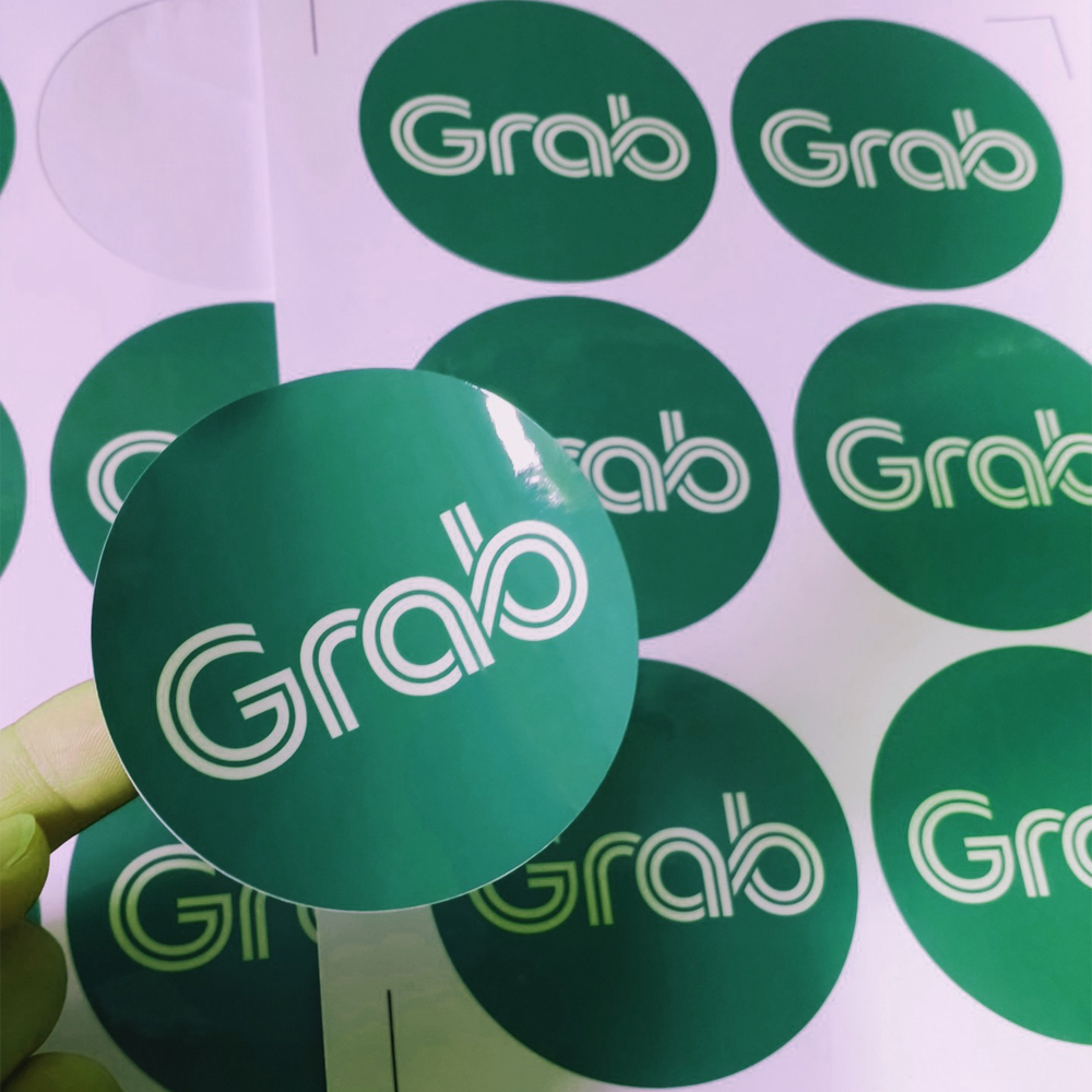Logo Grab - Tem Grab - Sticker Grab