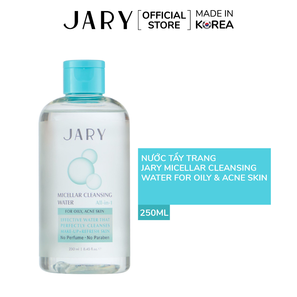 Nước Tẩy Trang Dành Cho Da Dầu Và Mụn Jary Micellar Cleansing Water For Oil