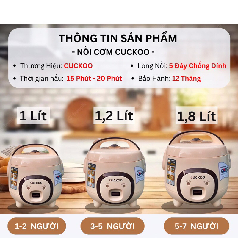 Nồi cơm điện Cuckoo HKS1028 | Công suất 500W | Bảo hành chính hãng 6 tháng