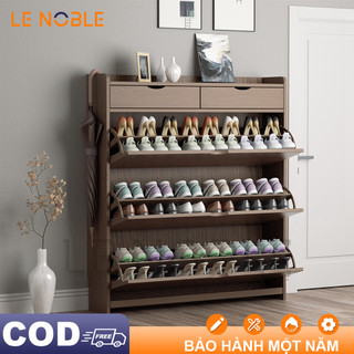 Lenoblekệ để giày tủ giày lớn bắc âu giá để giày bằng gỗ tủ giày thông minh tiết kiệm không gian