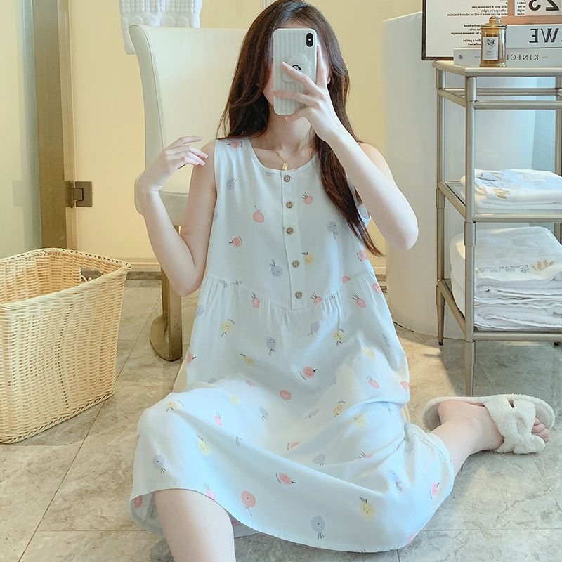 Váy đầm mặc nhà chất lanh lụa mềm mát nhiều hoạt tiết bắt mắt BADAYO HCOM005 | BigBuy360 - bigbuy360.vn