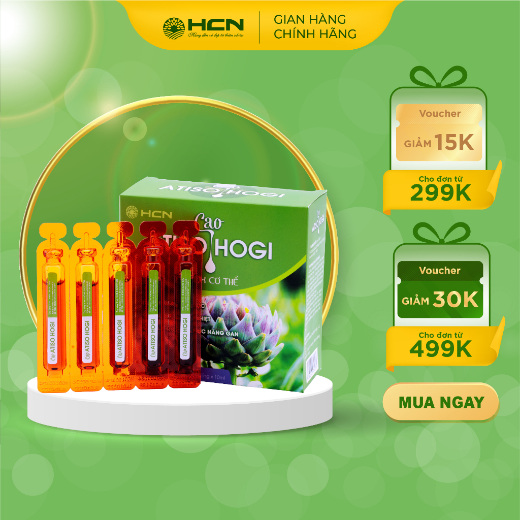 Cao Atiso Hogi dạng ống uống tiện lợi (hộp x 20 ống x 10 ml)
