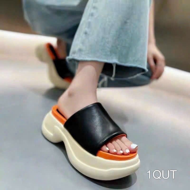 Dép quai ngang đế xuồng cao 7cm