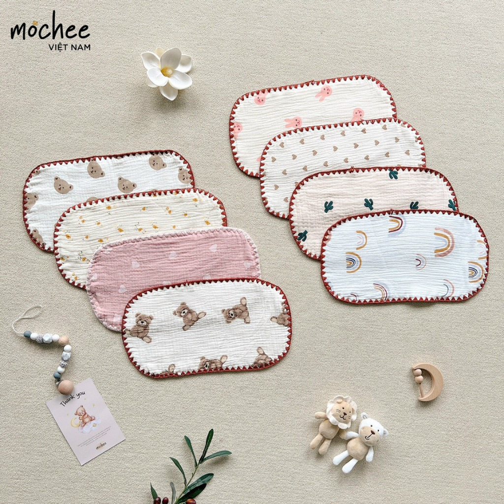 Lót thấm mồ hôi Mochee đủ họa tiết siêu cute cho bé