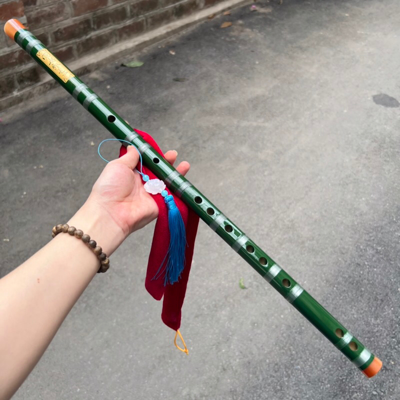 Sáo Dizi Nạm Ngọc Màu Xanh