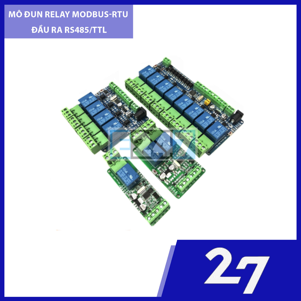 MÔ ĐUN RELAY MODBUS-RTU ĐẦU RA RS485/TTL
