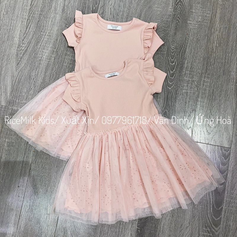 Váy đầm tutu Primark MÀU CAM ĐÀO xuất dư xịn