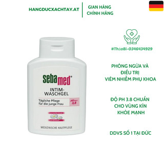 Dung dịch vệ sinh phụ nữ SEBAMED Intim-Waschgel 200ml của Đức, giữ cho vùng kín sạch sẽ, khỏe mạnh và cân bằng
