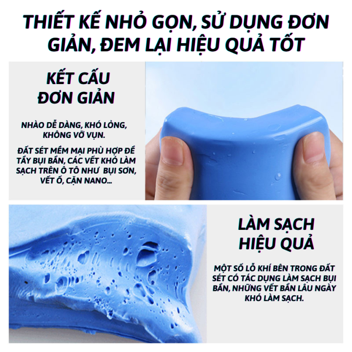Đất Sét 3M Tẩy Bụi Sơn Làm Sạch Xe Ô Tô Tiện Dụng