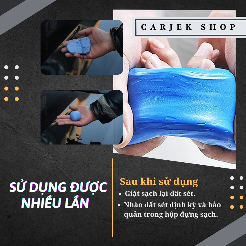 Đất Sét 3M Tẩy Bụi Sơn Làm Sạch Xe Ô Tô Tiện Dụng