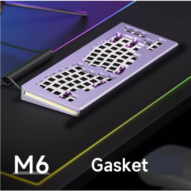 Kit bàn phím cơ MonsGeek M6 Alice - Full Nhôm – Mạch xuôi – LED RGB