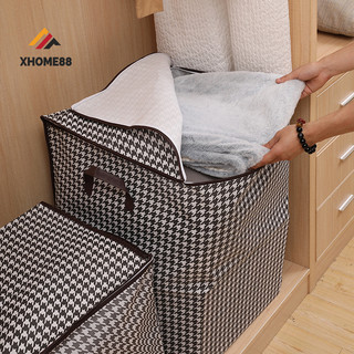 Giỏ đựng quần áo bằng vải cỡ lớn, túi đựng chăn màn đa năng có thể gấp gọn vintage xinh xắn