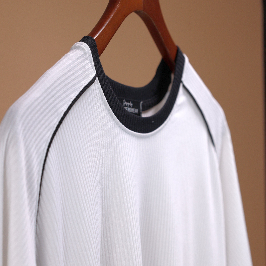 Áo body thun gân FLO MENSWEAR V5 thiết kế phối viền tạo điểm nhấn