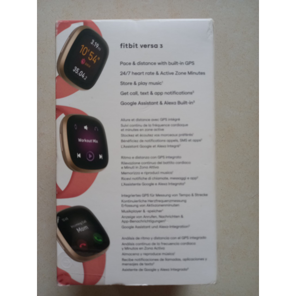 Đồng Hồ Thông Minh Fitbit Versa 3 - New 100% fullbox