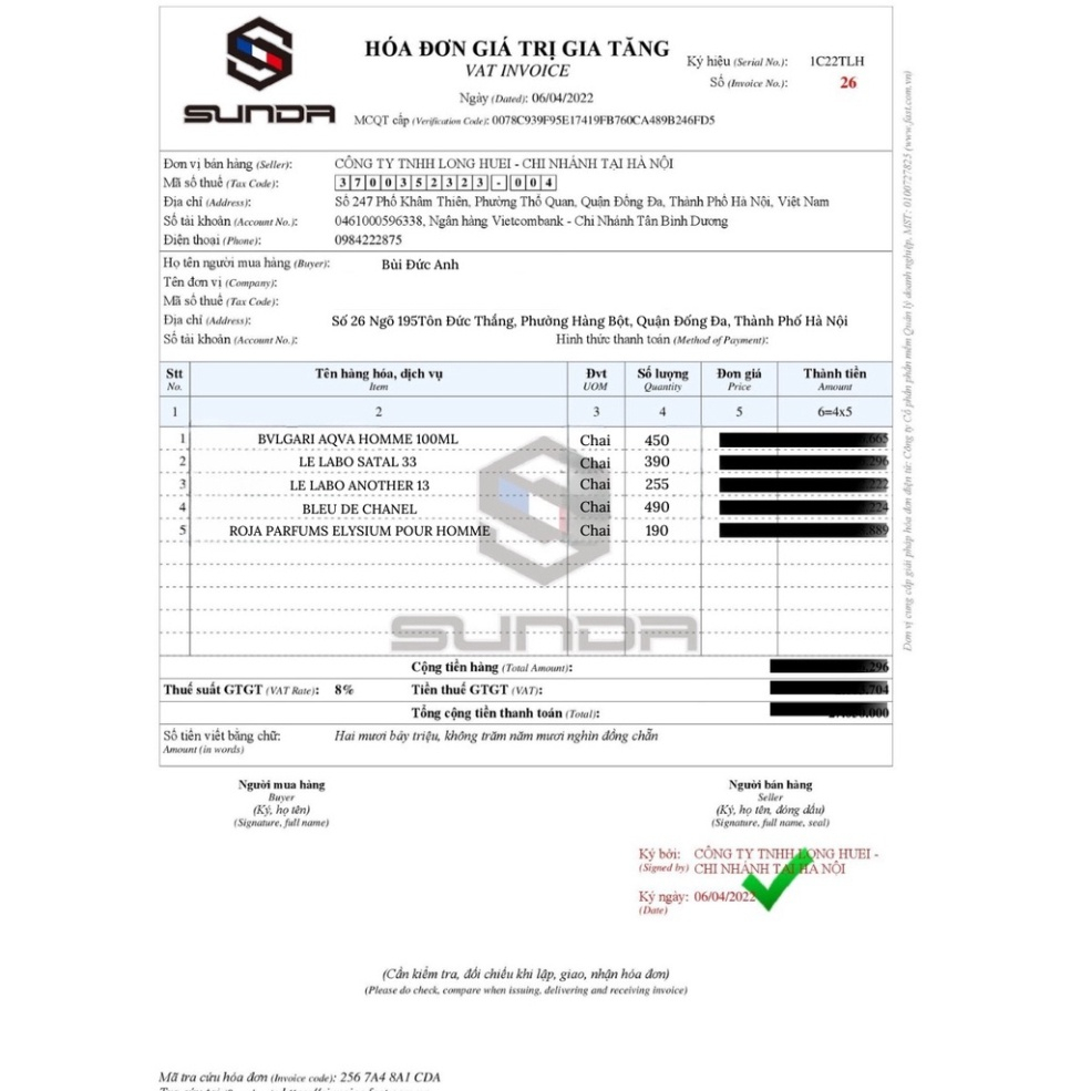 Nước hoa nam chính hãng cao cấp Le La.bo Santal 13 33, dầu thơm mẫu 100ml hương thơm sang trọng, đẳng cấp quý ông - DR72