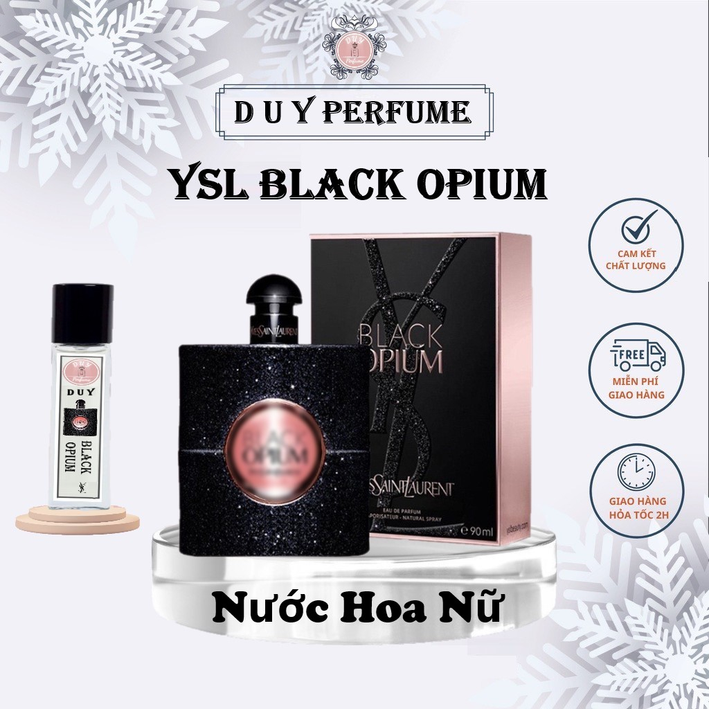 [𝐀𝐮𝐭𝐡] Nước Hoa Nữ  YSL Black Opium EDP 90ml- Hương Thơm Ngọt Ngào Mùi hương bí ẩn quyến rũ và gợi cảm