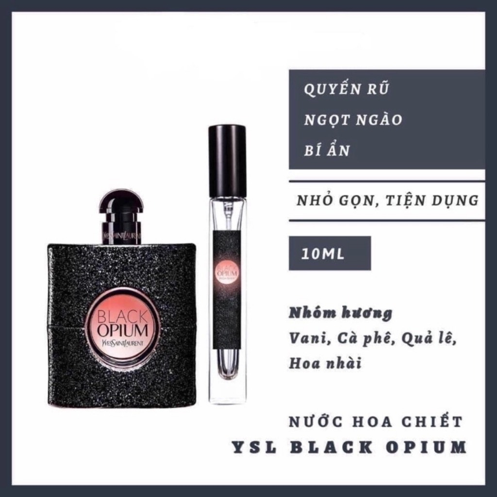 [𝐀𝐮𝐭𝐡] Nước Hoa Nữ  YSL Black Opium EDP 90ml- Hương Thơm Ngọt Ngào Mùi hương bí ẩn quyến rũ và gợi cảm | BigBuy360 - bigbuy360.vn