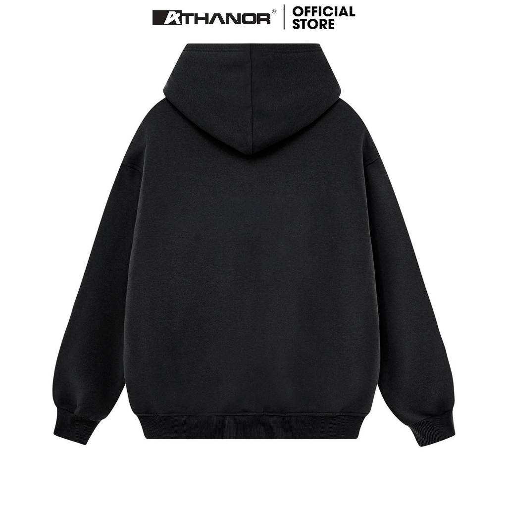 Áo hoodie ATHANOR local brand form rộng tay bồng chất nỉ bông cotton premium mẫu GẤU NGƯỢC
