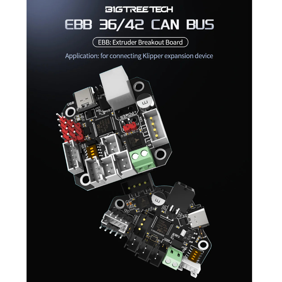 BIGTREETECH EBB 36/42 Can Bus U2C V2.1 Để Kết Nối Thiết Bị Mở Rộng Klipper Hỗ Trợ PT1000