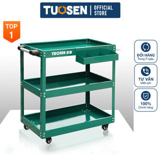 Kệ 3 tầng đựng đồ nghề thép tấm 8mm, thùng đựng dụng cụ đồ nghề TUOSEN