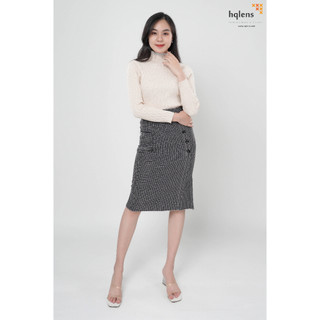 hqlens Chân váy len nữ bút chì H2328