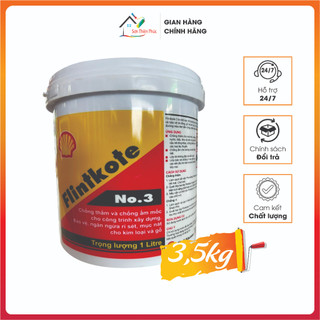 Chống thấm Shell Flintkote No3 màu đen. Sơn chống thấm hồ cá, hồ nước,sàn, mái, vách tường