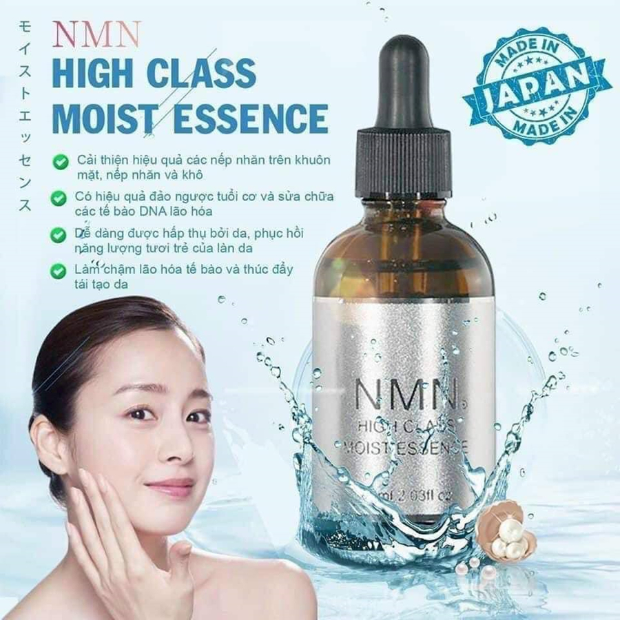 Serum Trắng Da, Cấp Ẩm, Trẻ Hoá NMN High Class Moist Essence 60ml