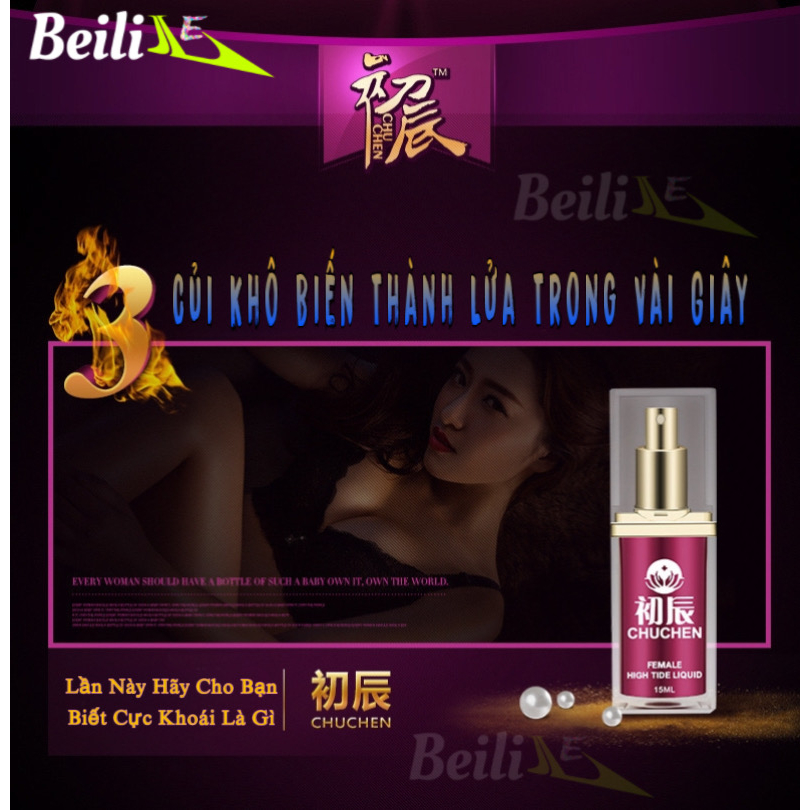 Gel bôi trơn CHUCHEN tăng khoái cảm cho nữ rút ngắn thời gian lên đỉnh dạng xịt dung tích 15ml