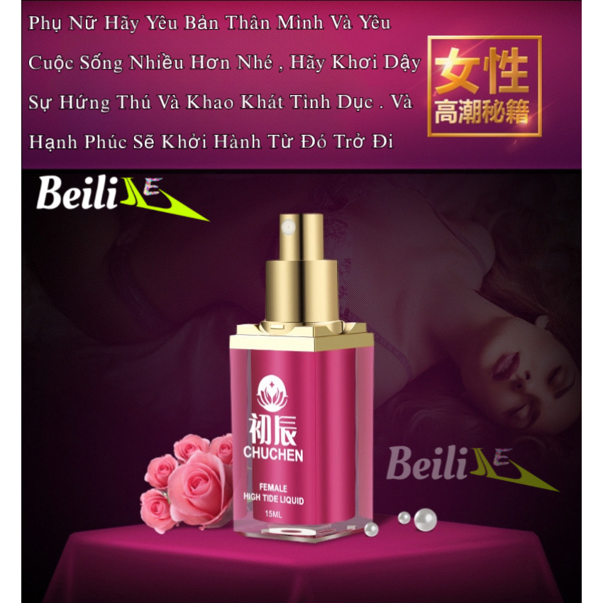 Gel bôi trơn CHUCHEN tăng khoái cảm cho nữ rút ngắn thời gian lên đỉnh dạng xịt dung tích 15ml