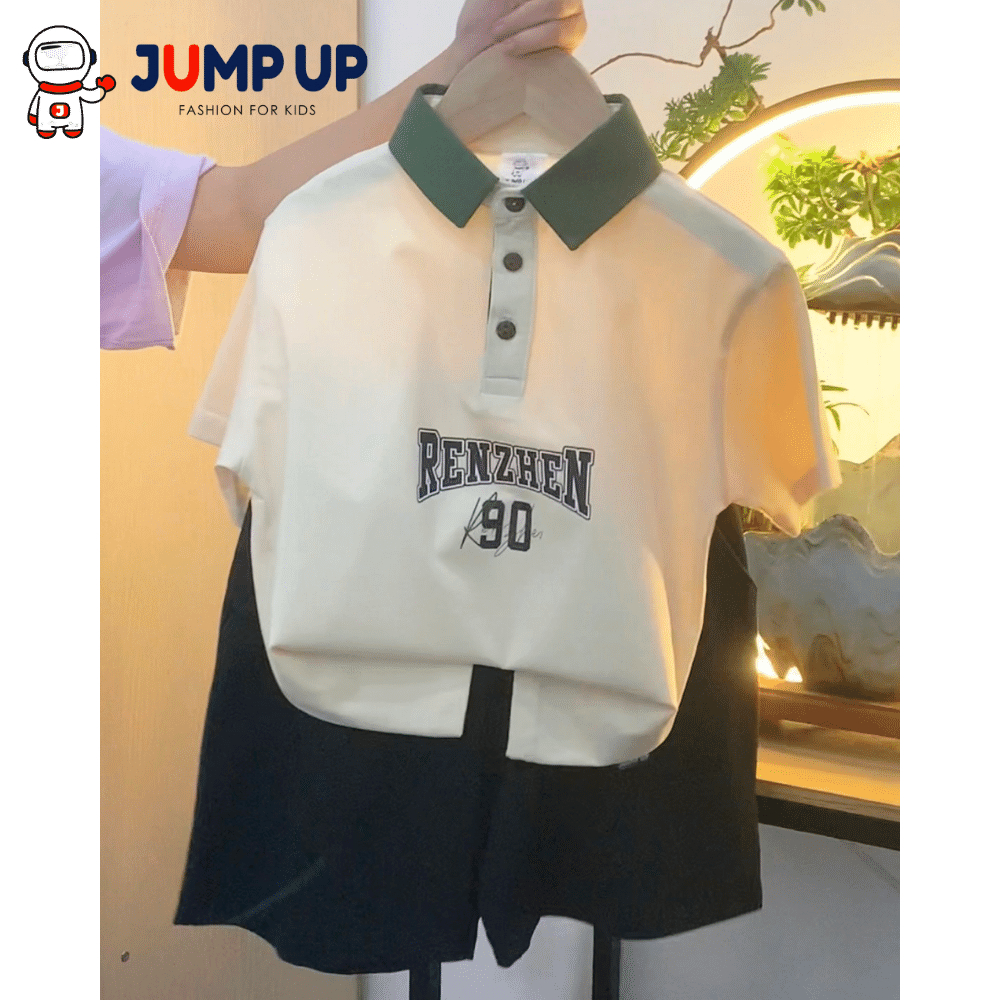 Áo Thun Bé Trai Có Cổ, Áo Phông Có Cổ Bé Trai Chất Cotton Siêu Đẹp