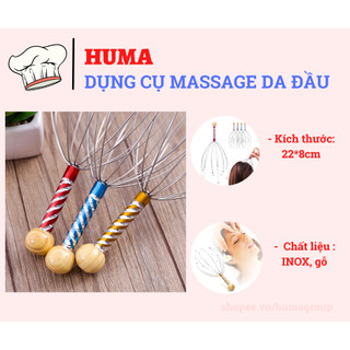 Massage đầu cây massage đầu bạch tuộc 12 nhánh giúp thư giãn - HM404
