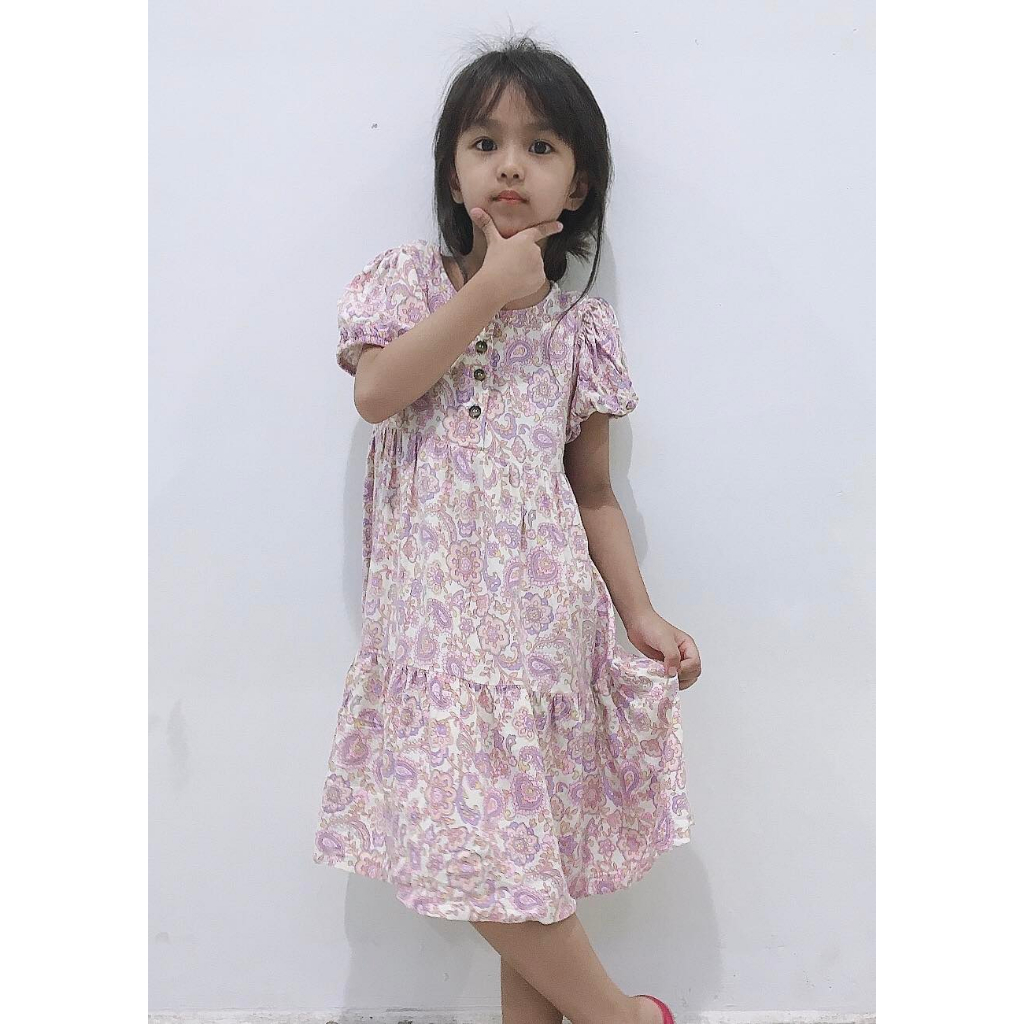 Đầm lanh xuất dư xịn cho bé,size 1-5t