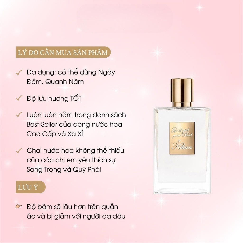 [𝐀𝐮𝐭𝐡] Nước Hoa Nữ Rắn Trắng Kilian Good Girl Gone Bad mùi hương quyền lực sang trọng - DUY Perfume | BigBuy360 - bigbuy360.vn