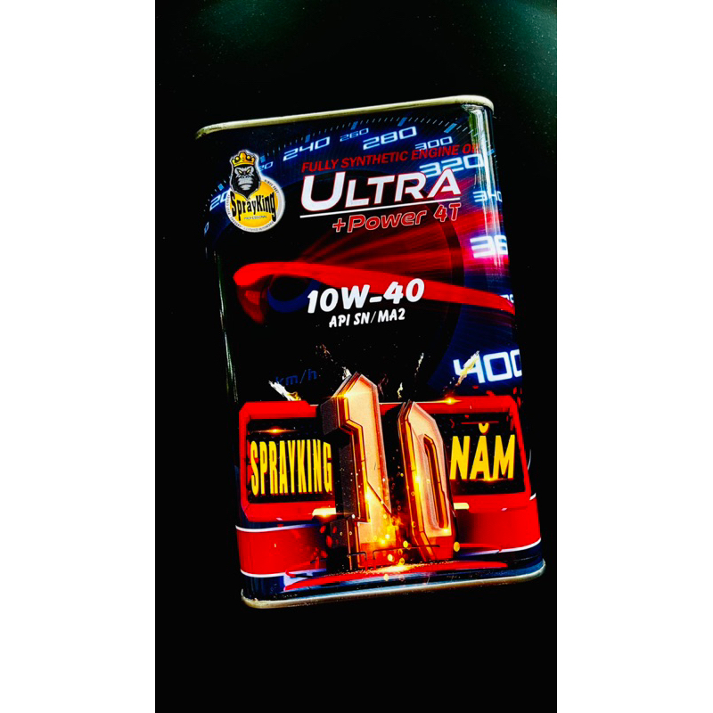 Nhớt Sprayking Ultra 10W40 xe số , côn tay