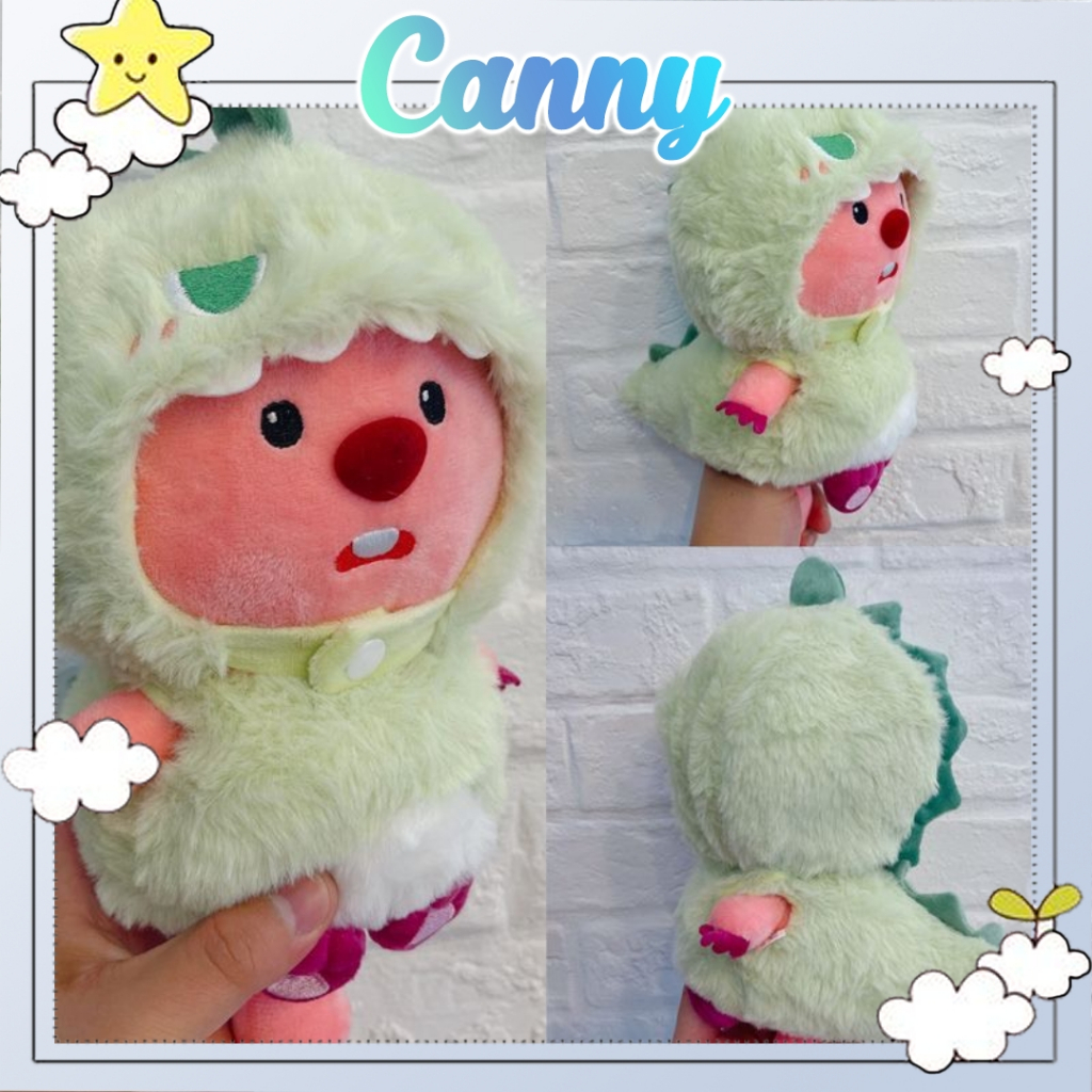 Gấu bông Loopy Hải Ly coslay dễ thương, móc khóa gấu bông hồng hải ly treo