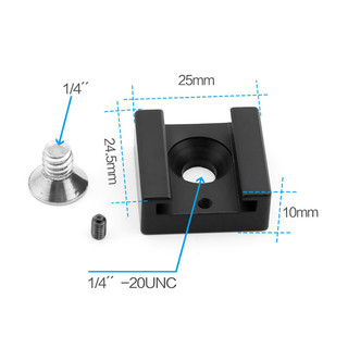 Cold shoe mount adapter Holder Adapter For Flash Microphone Camera Flash Light