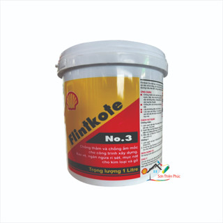 Sơn chống thấm gốc Bitum Flintkote No.3. (3.5kg). Màng chống thấm đàn hồi, bền vững.