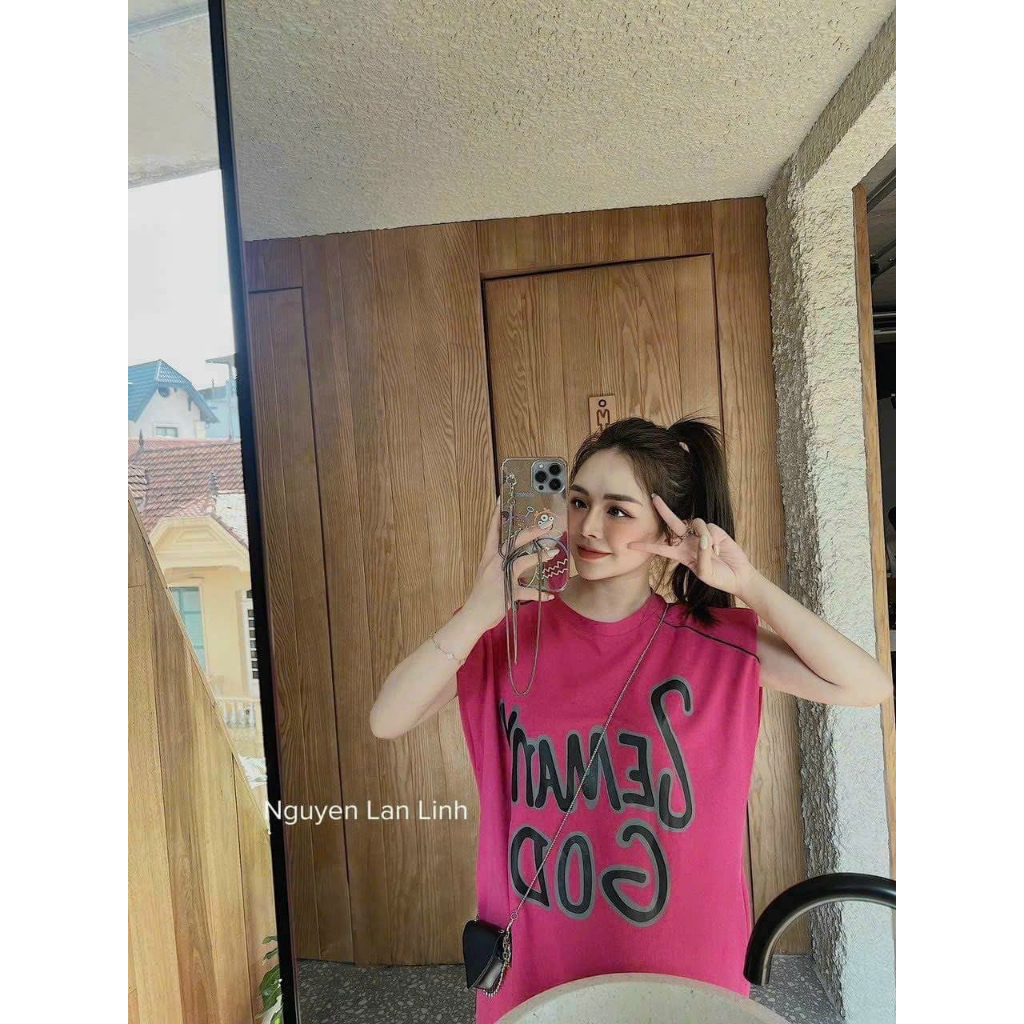 Váy suông sát nách GOD có đệm vai, đầm suông dáng dài ba màu siêu xinh