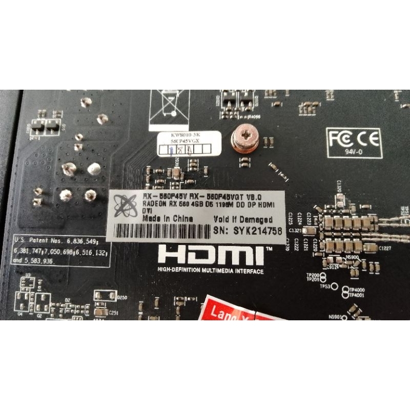 Card màn hình RX560 4GB DDR5 NEW